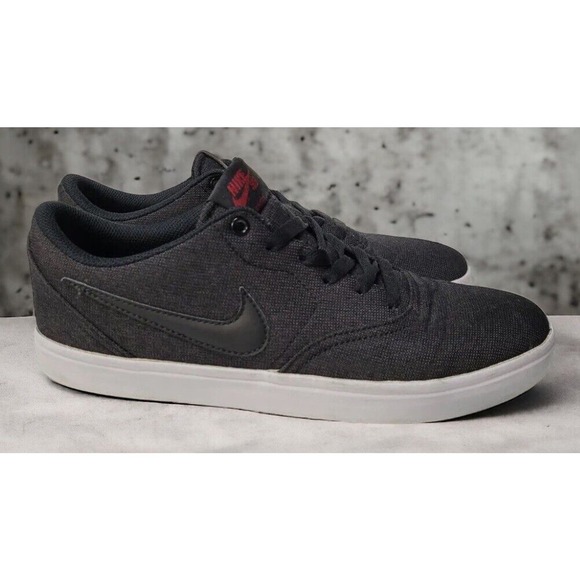 NIKE SB Check Skateboarding Dunk Shoes Black Gray Mens Size 11.5 Fast Shipping - Picture 4 of 12